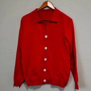 Itierre Spa Cashmere Wool Mix Classic Red Sweater